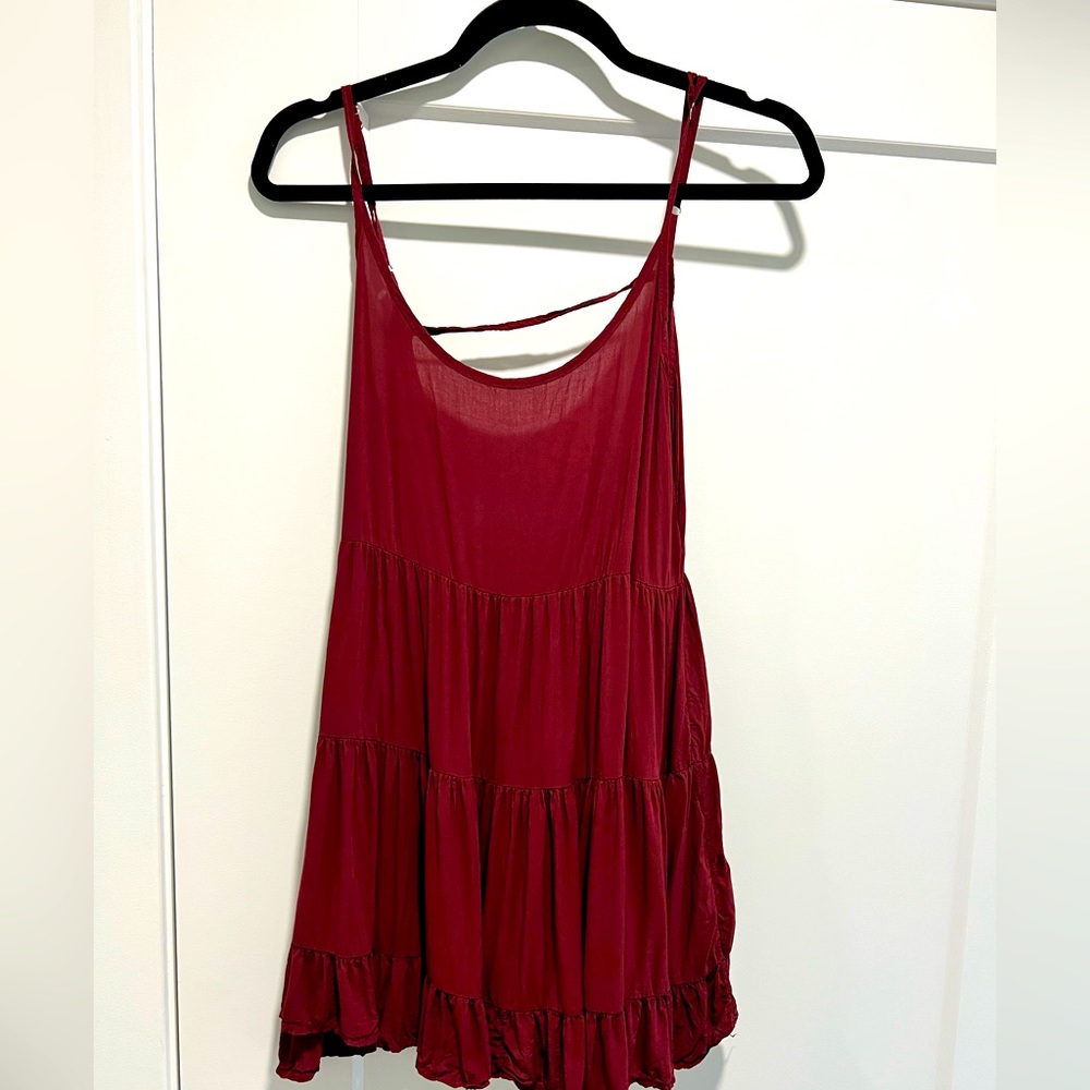 Brandy Melville Boho Jada Maroon/Burgundy Dress